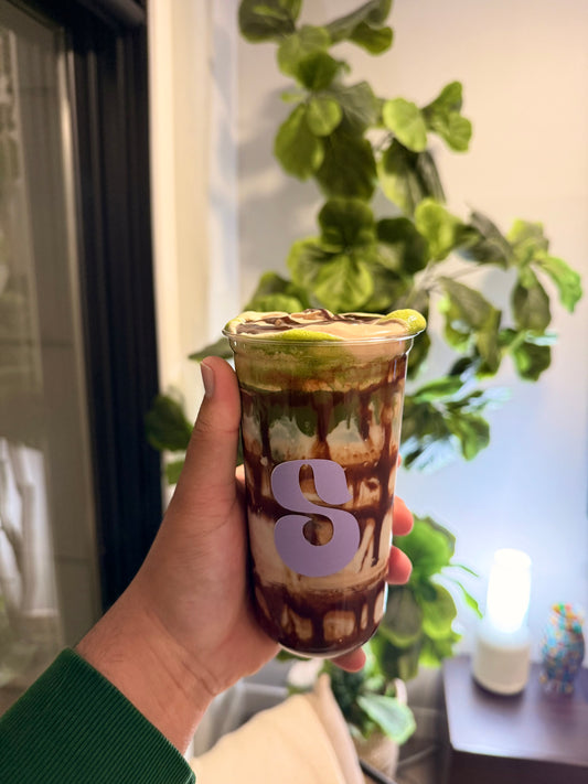 Moka Matcha latte